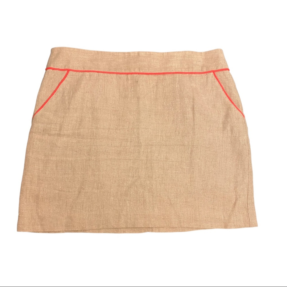 Ann Taylor LOFT Linen Mini Skirt with Pockets